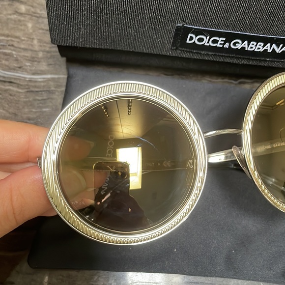 Dolce & Gabbana Silver Round Sunglasses ? main image 4